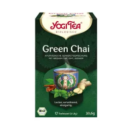 YOGI TEA Sacos de filtro orgânico Green Chai, 17X1,8 g