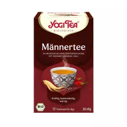 YOGI TEA Saco de filtro orgânico para chá masculino, 17X1,8 g