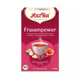 YOGI TEA Sacos de filtro orgânicos Power Tea para mulheres, 17 x 1,8 g