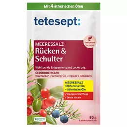 TETESEPT Sal marinho costas &amp; ombro, 80 g