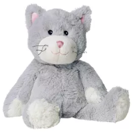 WÄRME STOFFTIER Gato cinza, 1 unid