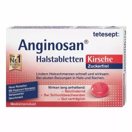 TETESEPT Pastilhas para garganta Anginosan sem açúcar cereja, 20 unidades