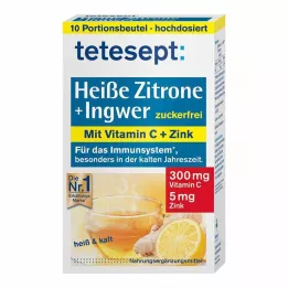 TETESEPT Limão picante com gengibre em pó sem açúcar, 10X3 g