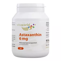 ASTAXANTHIN Cápsulas de 6 mg, 60 unidades
