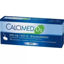 CALCIMED D3 600 mg/400 UI comprimidos efervescentes, 40 unidades