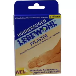 LEBEWOHL Emplastros para milho, 8 peças
