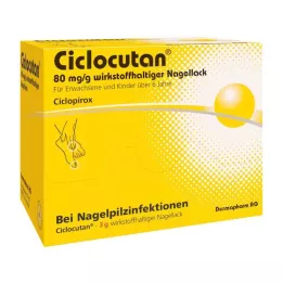 CICLOCUTAN 80 mg/g esmalte ativo, 3 g