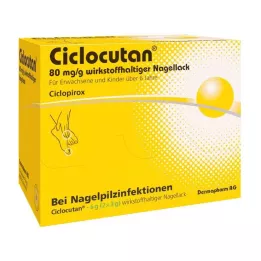 CICLOCUTAN 80 mg/g ingrediente ativo esmalte, 6 g