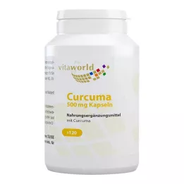 CURCUMA Cápsulas de 500 mg, 120 unidades