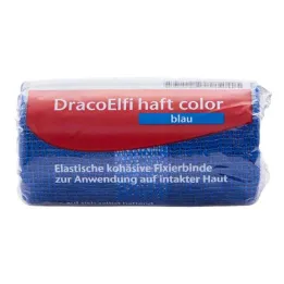 Bandagem de fixação de cor de cabo Dracoelfi 4mx6cm azul, 1ud