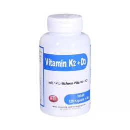 VITAMIN Cápsulas K2+D3 Berco, 120 unidades