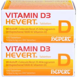 VITAMIN D3 HEVERT comprimidos, 200 unidades