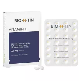 BIO-H-TIN Vitamina H 2,5 mg por 4 semanas comprimidos, 28 unidades