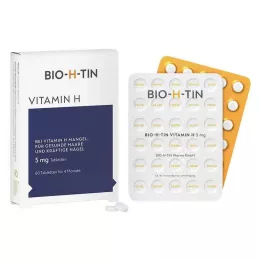 BIO-H-TIN Vitamina H 5 mg por 4 meses comprimidos, 60 unidades