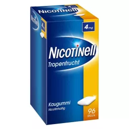 NICOTINELL Goma de mascar fruta tropical 4 mg, 96 unidades