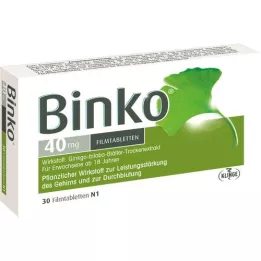 BINKO Comprimidos revestidos por película de 40 mg, 30 unidades