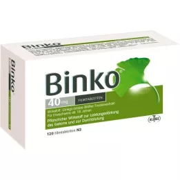 BINKO Comprimidos revestidos por película de 40 mg, 120 unidades
