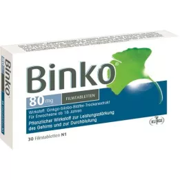 BINKO Comprimidos revestidos por película de 80 mg, 30 unidades
