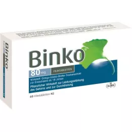 BINKO Comprimidos revestidos por película de 80 mg, 60 unidades