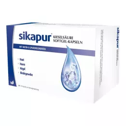 SIKAPUR Cápsulas de gelatina mole de sílica com biotina, 90 unidades