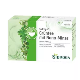 SIDROGA Chá verde bem-estar com. Filtro Nana Mint., 20 X 1,5 g