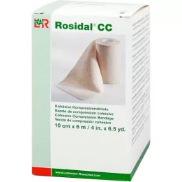 ROSIDAL CC bandagem compressiva coesiva 10 cmx6 m, 1 pc