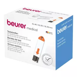 BEURER Tiras de teste de glicemia GL44/GL50, 100 unidades