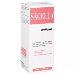 SAGELLA Loção de lavagem íntima poligyn para mulheres com mais de 50 anos, 500 ml