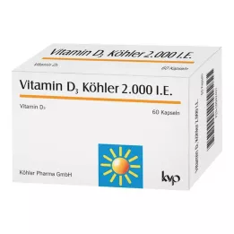 VITAMIN D3 KÖHLER Cápsulas de 2.000 UI, 60 unidades