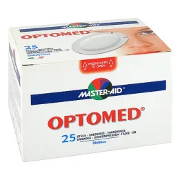 Compressa ocular autoadesiva estéril Optomed, 25 peças