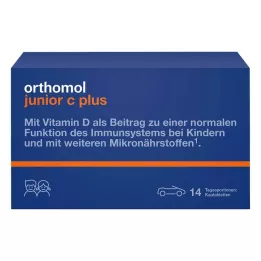 ORTHOMOL Junior C plus comprimidos mastigáveis, 14 unidades