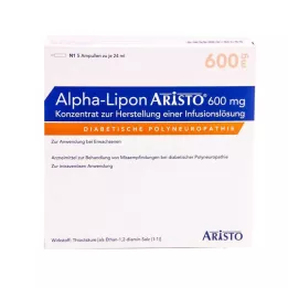 ALPHA LIPON Aristo 600 mg concentrado para solução de infusão, 5x24 ml