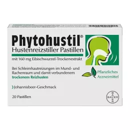 PHYTOHUSTIL Pastilhas antitussígenas, 20 unidades