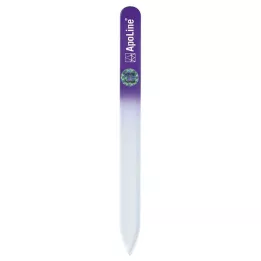 APOLINE Lima de unha vidro 9 cm roxo, 1 pc