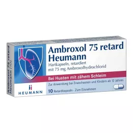 AMBROXOL 75 cápsulas retard Heumann, 10 unidades