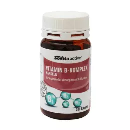SOVITA ACTIVE Cápsulas de complexo de vitamina B, 200 unidades