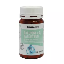 SOVITA CARE Comprimidos de cálcio+D3, 100 unidades