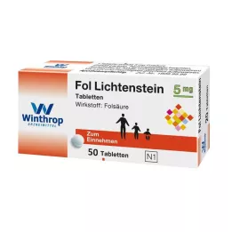 FOL Comprimidos de Lichtenstein 5 mg, 50 unidades