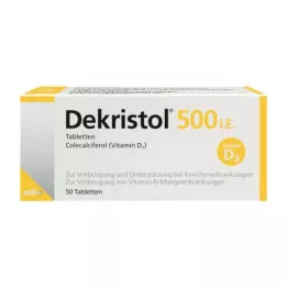 DEKRISTOL Comprimidos de 500 UI, 50 unidades
