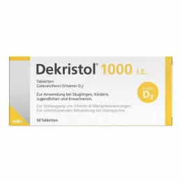 DEKRISTOL Comprimidos de 1.000 UI, 50 unidades