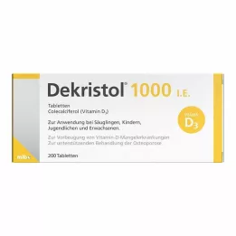 DEKRISTOL Comprimidos de 1.000 UI, 200 unidades