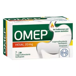 OMEP HEXAL Cápsulas duras gastrorresistentes de 20 mg, 7 unidades
