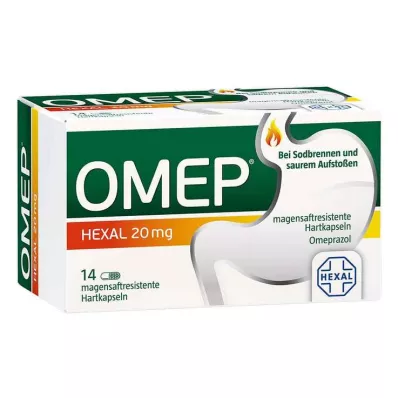 OMEP HEXAL Cápsulas duras gastrorresistentes de 20 mg, 14 unidades