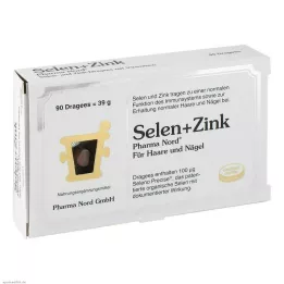SELEN+ZINK Pharma Nord Drageias, 90 unidades