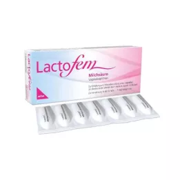LACTOFEM Supositórios vaginais de ácido láctico, 7 unidades