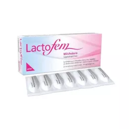 LACTOFEM Supositórios vaginais de ácido láctico, 14 unidades