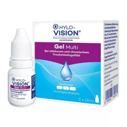 HYLO-VISION Gel multi colírio, 2X10 ml