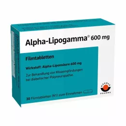 ALPHA-LIPOGAMMA Comprimidos revestidos por película de 600 mg, 30 unidades