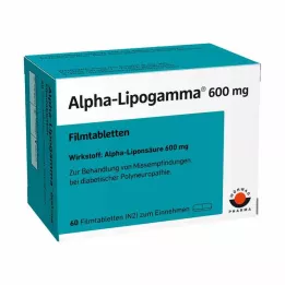 ALPHA-LIPOGAMMA Comprimidos revestidos por película de 600 mg, 60 unidades