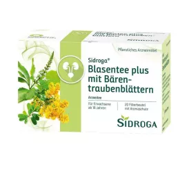 SIDROGA Chá de bexiga plus com folhas de uva-ursina, 20X2,0 g